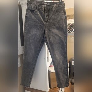 Old Navy Gray Ankle Jeans